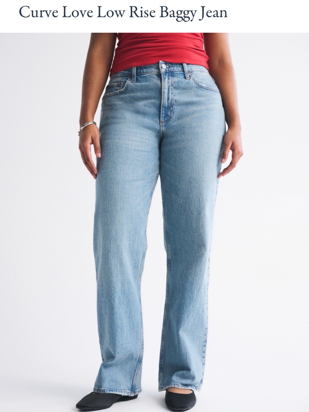 Abercrombie The Baggy Low Rise Jean Curve Love